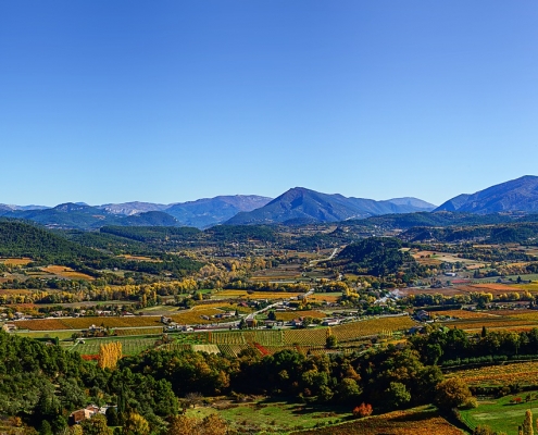 Vue grandiose des paysages de Provence